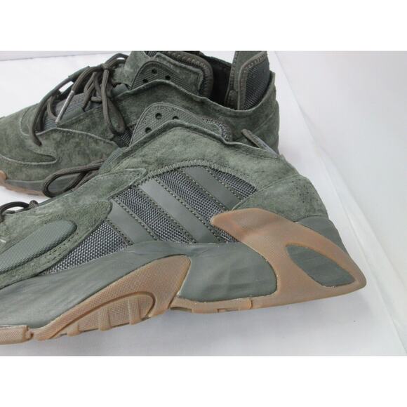 Men\'s Size 13.5 Adidas Originals Streetball Olive Green Suede Shoes EF6989 main image 16